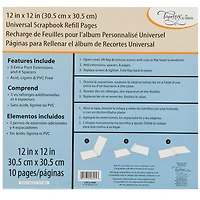 Tapestry by C.R. Gibson® Universal Scrapbook Refill Pages