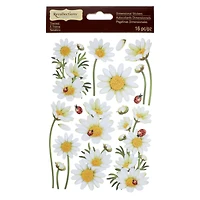 12 Packs: 16 ct. (192 total) Daisy Dimensional Stickers by Recollections™