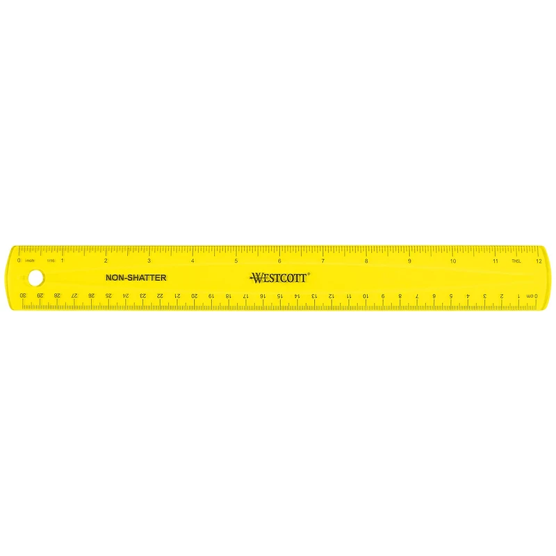 Assorted Westcott® Translucent Shatterproof Ruler