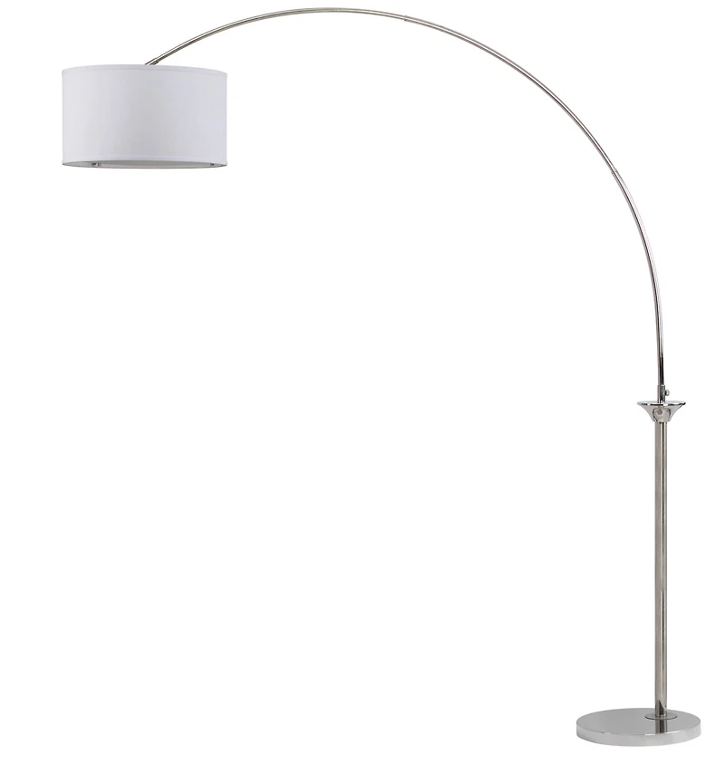 Mira Arc Floor Lamp in Nickle