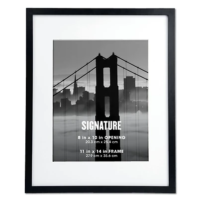 Black Signature Frame with Mat by Aaron Brothers