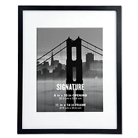 Black Signature Frame with Mat by Aaron Brothers