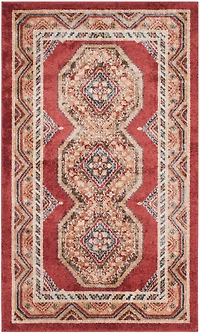 Bijar Border Diamond 4' X 6' Area Rug