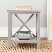 Candace End Table in Grey