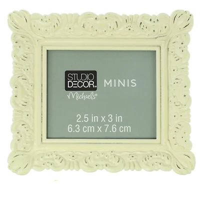 Mini White Ornate Tabletop Frame by Studio Décor®