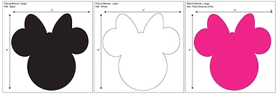 Disney® Minnie Large Ears Adhesive Felt Pack of 6