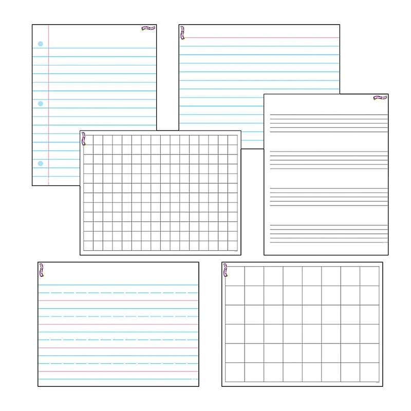 Papers & Grids Wipe-Off® Charts Combo Pack