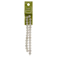 White Quartzite Round Beads, 8mm by Bead Landing™