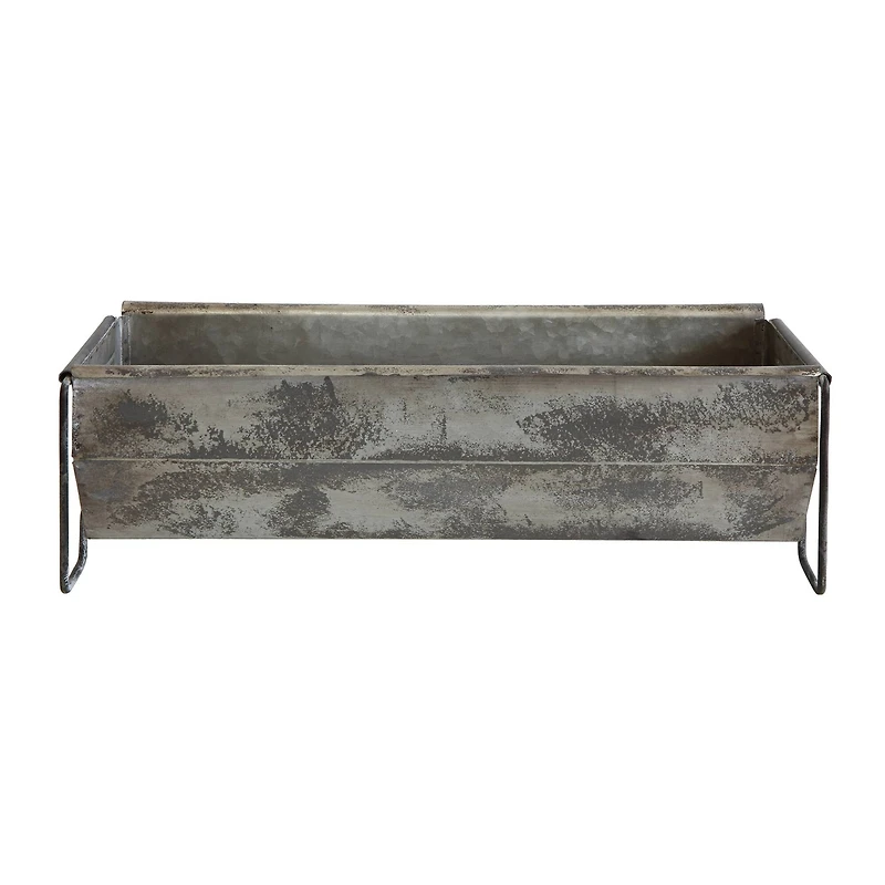 Hello Honey® Distressed Metal Trough Container