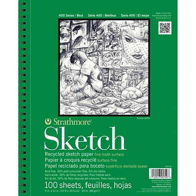 Strathmore® 400 Series Recycled Sketch Paper Pad