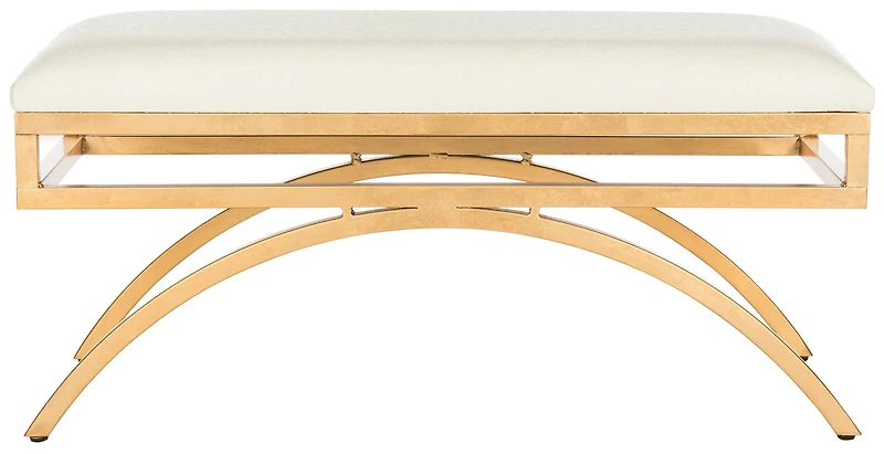 Moon Arc Bench in Creme & Gold