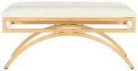 Moon Arc Bench in Creme & Gold