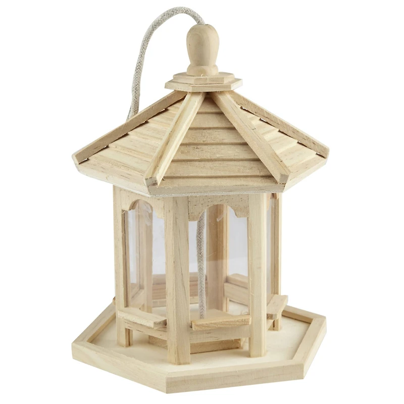 10" Wood Gazebo Bird Feeder by Make Market®