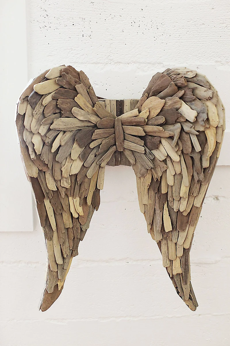 Hello Honey® Driftwood Angel Wings Wall Décor