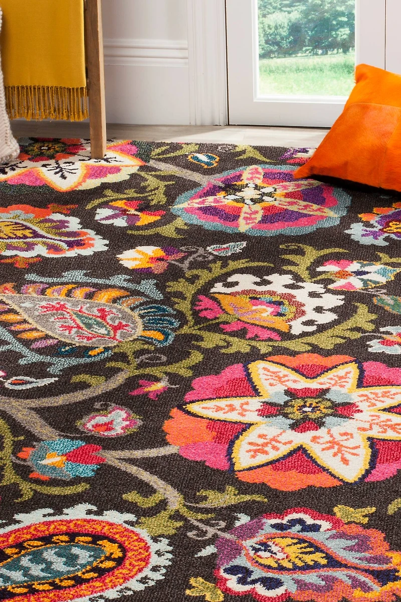 Monaco Boho Floral 4' X 5'-7" Area Rug