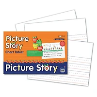 Pacon® Picture Story Chart Tablet, 24" x 16", 25 Sheets Per Chart, 3 Charts