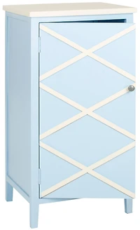 Cary Cabinet in Light Blue & White