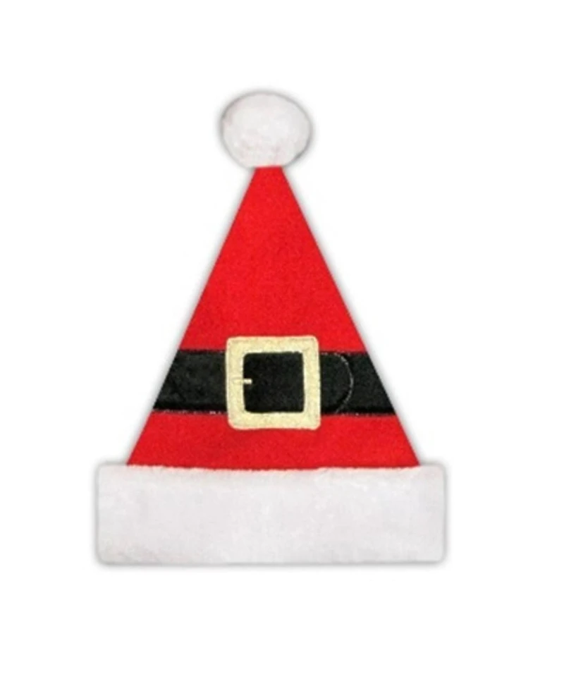 14" Belt Buckle Santa Hat, Adult Medium