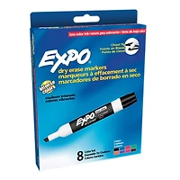 Expo® Low Odor Dry Erase Marker, Chisel Tip, Assorted, 8 Set
