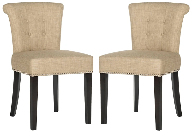 Sinclair Ring Chair Set of 2 in Beige
