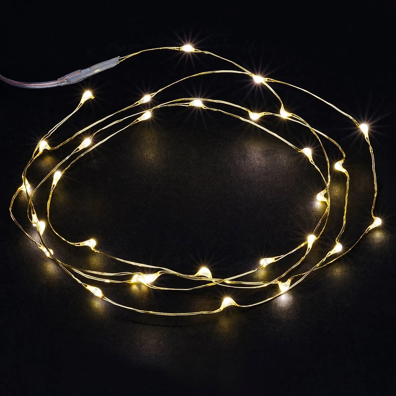 Shimmer Lights™ Gold LED String Lights By Ashland®