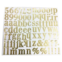 12 Pack: Gold Foil Alphabet Stickers by Recollections™
