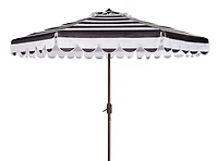 Ramona 9Ft Crank Umbrella in Black & White