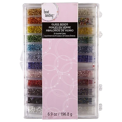 6 Pack: Storage Box with Assorted Bead Colors by Bead Landing™