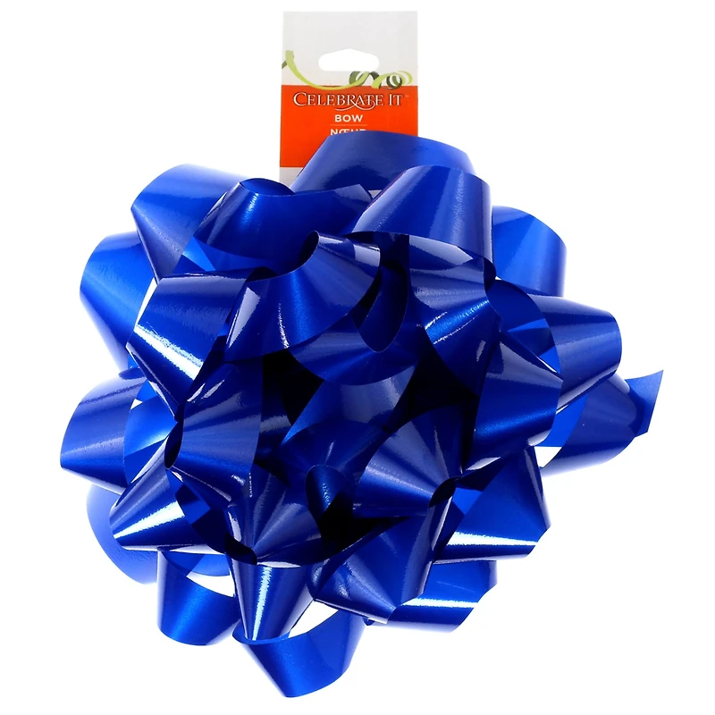 Lacquer Royal Blue Jumbo Bow by Celebrate It™