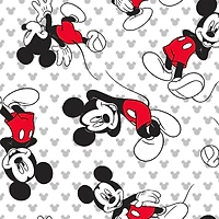 Disney® White Mickey Mouse Toss Fabric