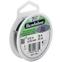 12 Pack: Beadalon® 0.012" Bright 7 Strand Bead Stringing Wire