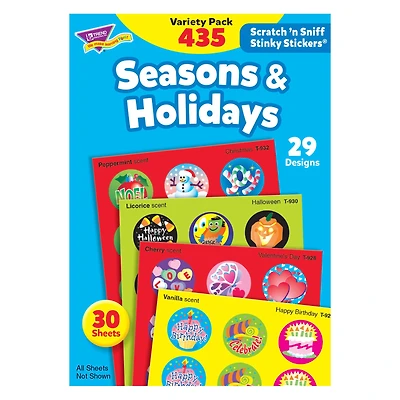 Trend Enterprises® 1" Seasons & Holidays Stinky Stickers®, 435 Count