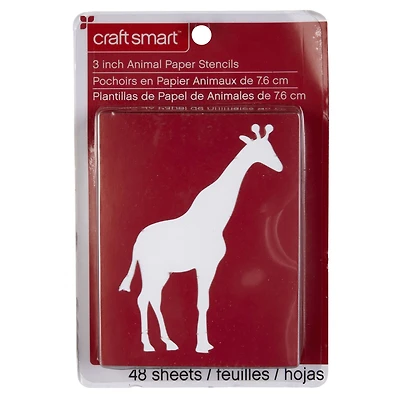 3" Animal Paper Stencils Set by Craft Smart™