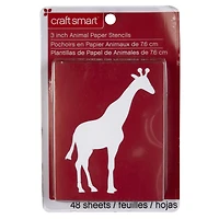 3" Animal Paper Stencils Set by Craft Smart™