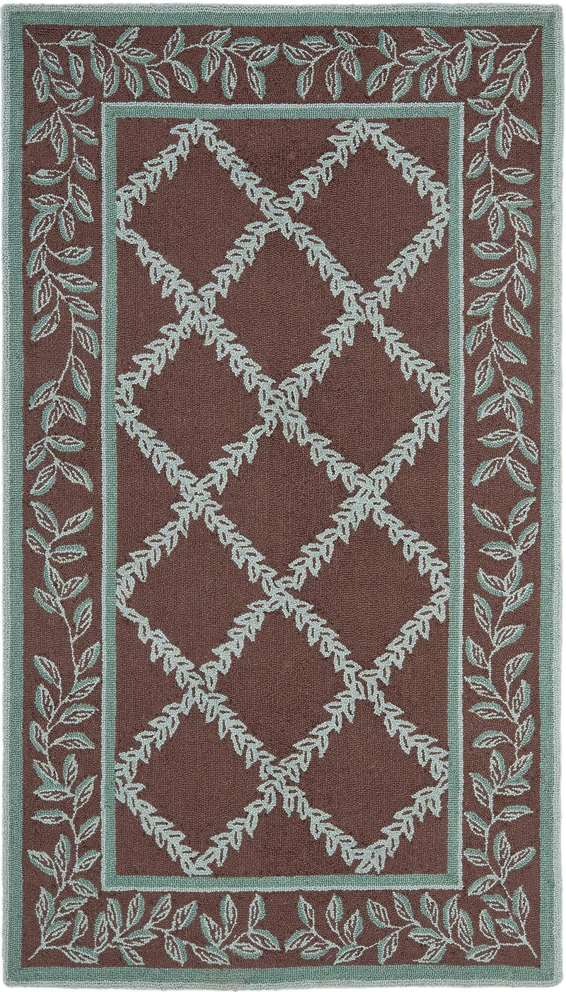 Chelsea Leaf Border 2'-6" X 4' Accent Rug