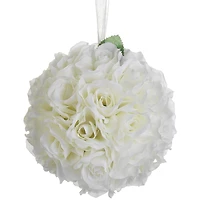 8" Cream Rose Kissing Ball