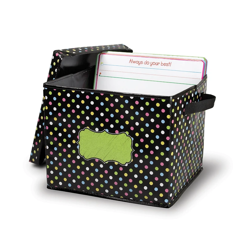 Chalkboard Brights Storage Box with Lid