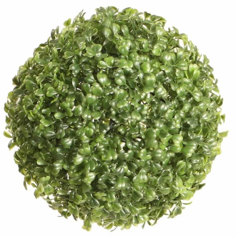 9" Green Outdoor Garden Artificial Boxwood Ball