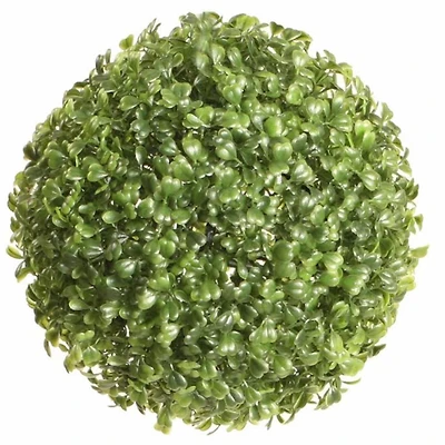 9" Green Outdoor Garden Artificial Boxwood Ball
