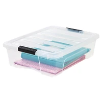 Iris® Stack & Pull™ Clear 26 Qt Box, 6 Pack