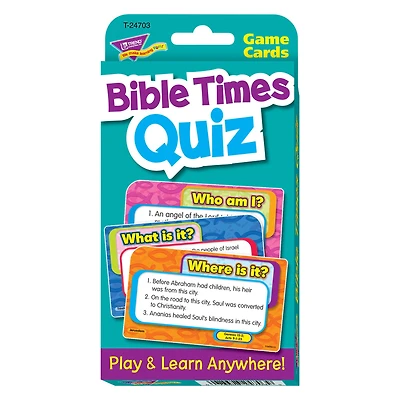 Trend Enterprises® Bible Times Quiz Game Cards, 6 Sets