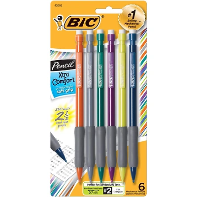 BIC® Matic Grip 0.7mm Medium Point Mechanical Pencils, 6 Packs of 6