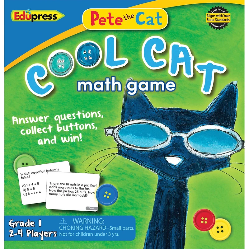 Pete the Cat Cool Cat® Math Game Grade 1