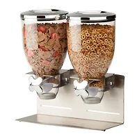Honey Can Do Silver Designer Edition Double Dry Food Dispenser