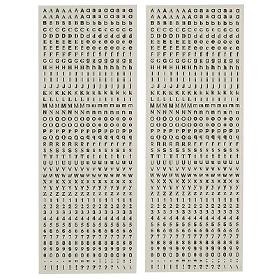 Black Mini Font Letter & Number Stickers by Recollections™