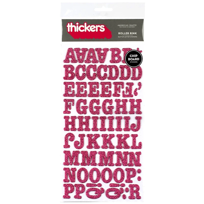Thickers™ Roller Rink Alphabet Stickers