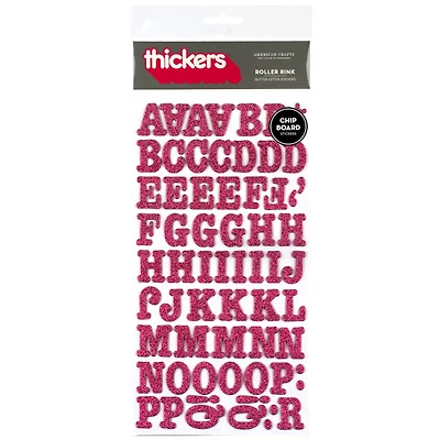Thickers™ Roller Rink Alphabet Stickers