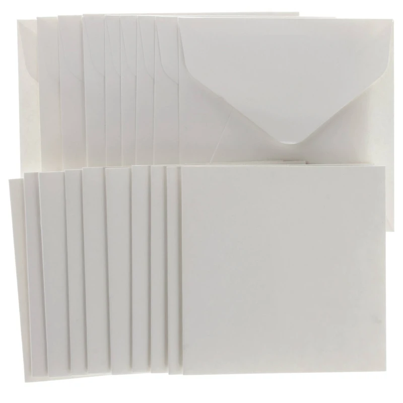 12 Packs: 10 ct. (120 total) 3" x 3" Cards & Envelopes by Recollections