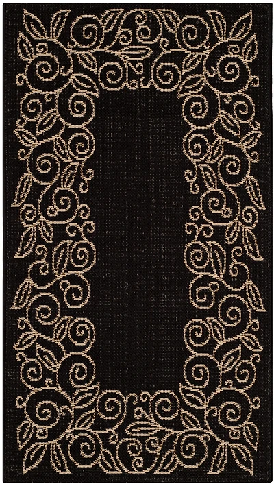 Courtyard Scrolling Border 2' X 3'-7" Accent Rug