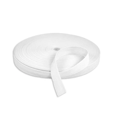 1" White Polypropylene Webbing
